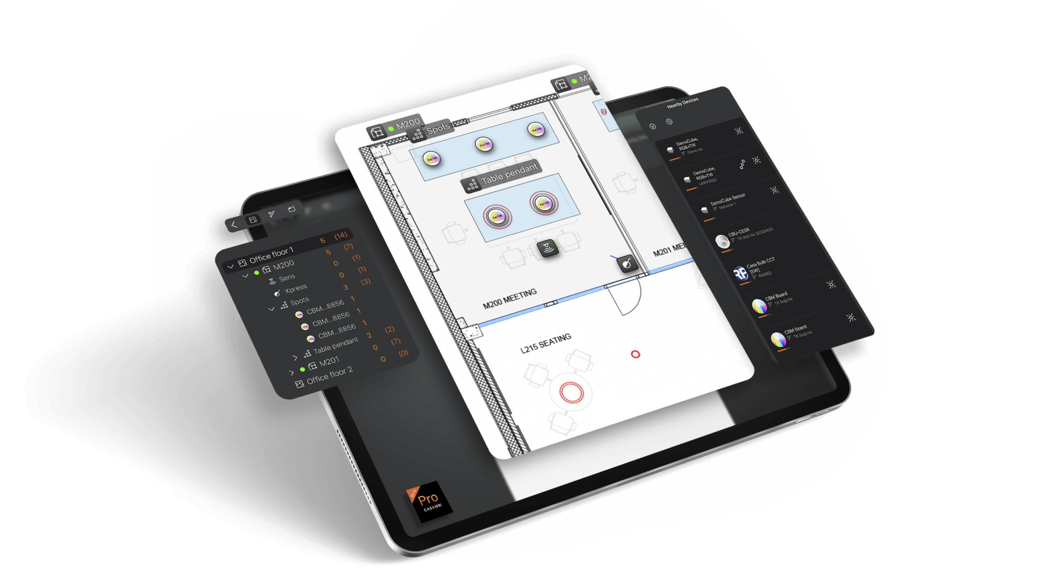 Casambi Pro platform dashboard