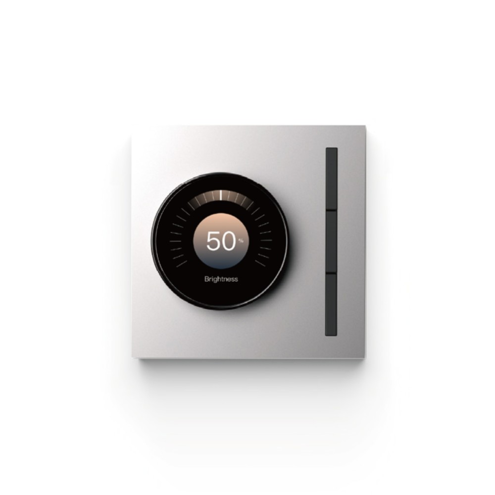 Công tắc điều khiển xoay LCD, 3 phím bấm đa chức năng Casambi D1 Siqitech